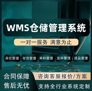 WMS仓储管理系统智能仓库物流入库出库建设管理信息平台开发定制