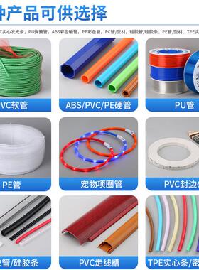 物定制tvpe跳绳管 弹宠拉力器247青蛙跳健身绳塑料软管项圈pc软管