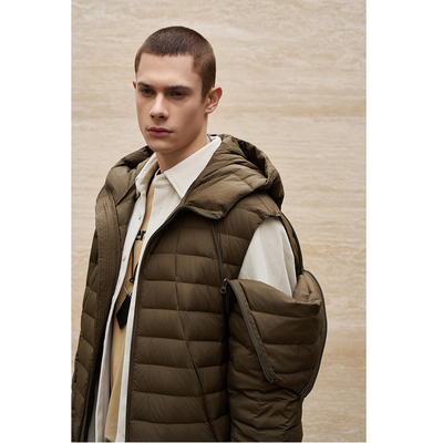 排骨羽绒服男连帽泡芙羽绒马甲