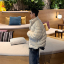 云朵泡芙排骨羽绒服男立领潮流百搭冬季 高充保暖轻便羽绒外套潮牌