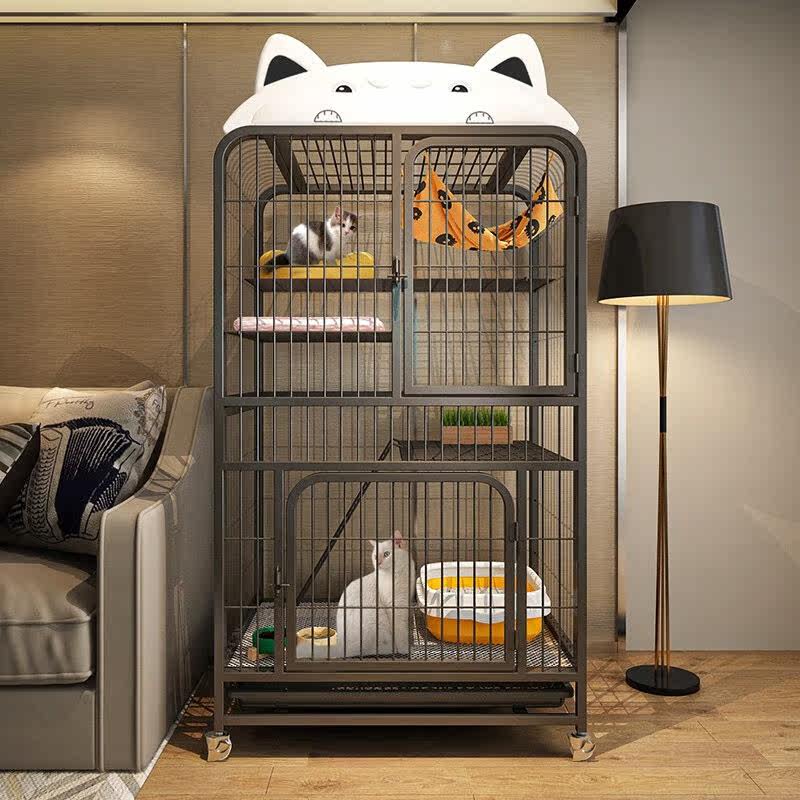 宠趣汇猫笼子超大号猫别墅家用猫笼子带厕所一体室内猫舍窝城堡宠高性价比高么？