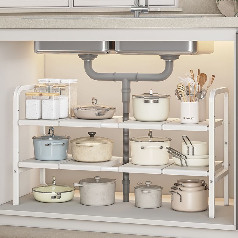 下水槽锅具收纳架厨房置物架