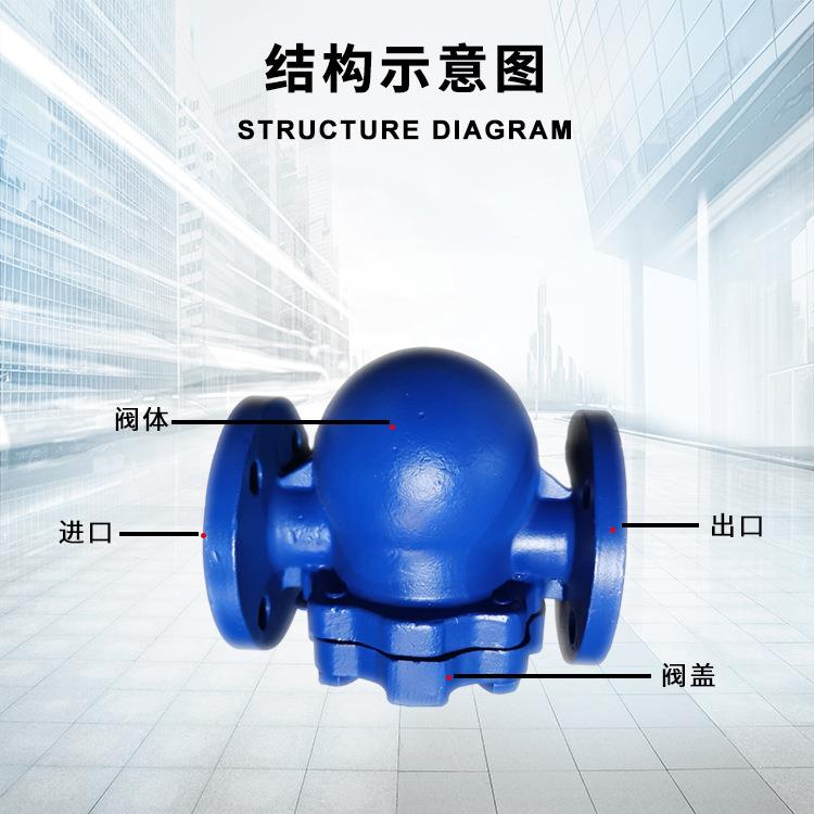 疏蒸汽疏水阀斯派莎克型T水器杠杆浮球式F44H不锈钢3铸04法426兰