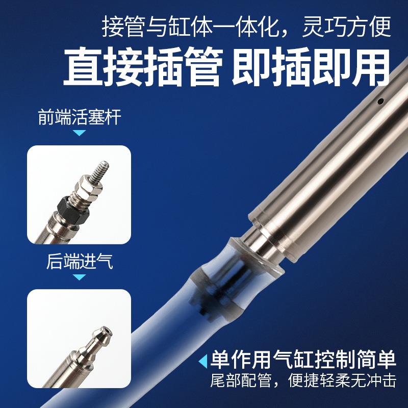 单动迷你微型针形外螺纹气缸CJ1B45 CJ1B*10 J1B4C*14*5