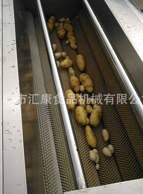汇康机械MQX-1800鱼除磷旋转 式机器洋葱毛刷清洗 薯脱机皮设备红