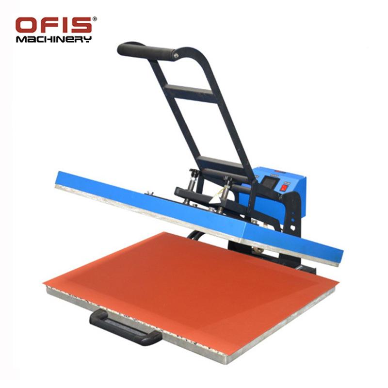 0*8HP-S101高0CM6手动平板压转印烫机 大幅面服装压烫机 升华印热