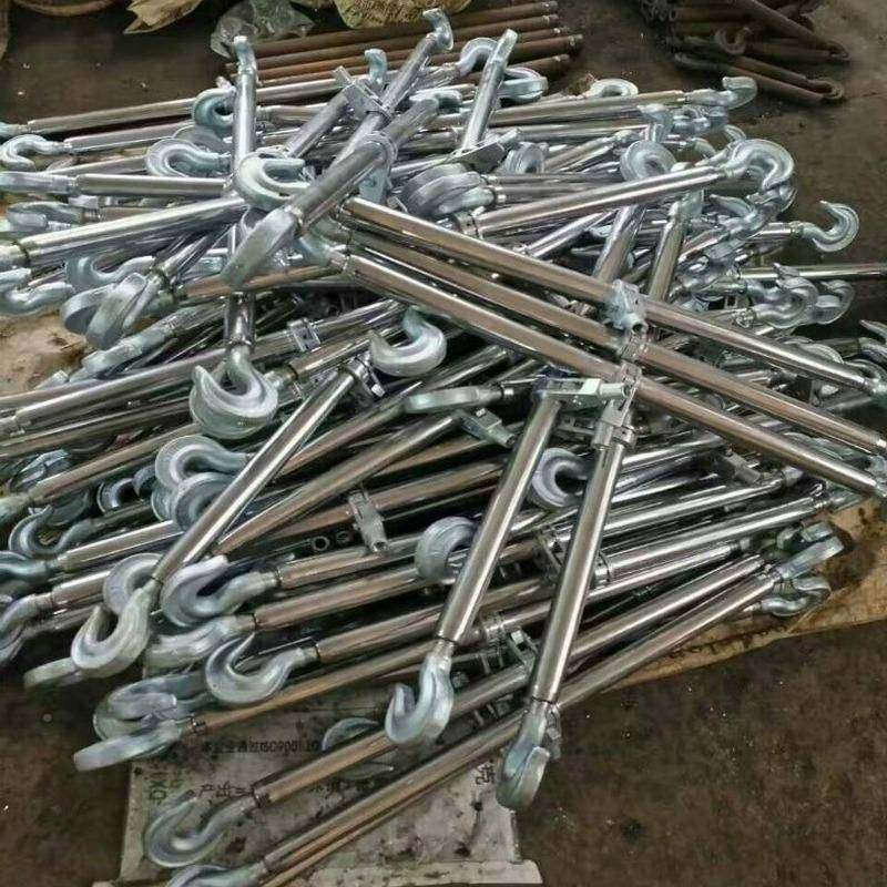 铁双钩套式丝杆轮转旋收紧1T2吨TEXST5T8T10T 5棘钢双钩紧线器