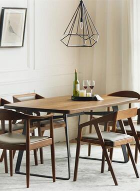 咖啡厅酒吧复餐椅酒闲店软垫靠背古MZL-SY休办公桌书椅图书馆木椅