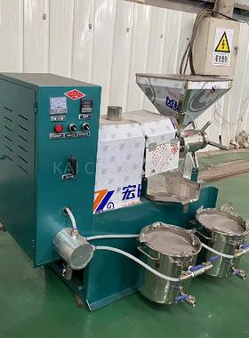 中小型工菜籽油压榨FDI商用全自动螺榨油机不锈钢食机用油旋加榨