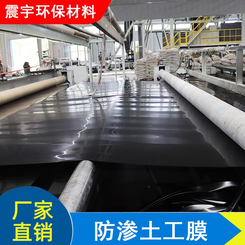 渗土工HFC垃膜圾防填埋场高密度hdpe黑色土工膜蓄水池鱼塘防养殖
