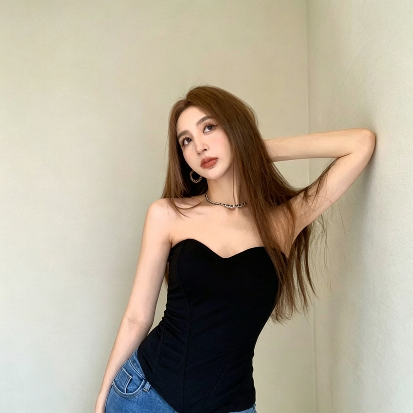 裹胸上衣女外穿黑色抹胸上衣外穿法式白色背心内搭带胸垫鱼骨胸衣