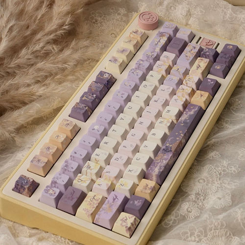 嗨元创桂满陇moa圆润球帽原厂侧刻五面机械键盘PBT热升华工艺键帽