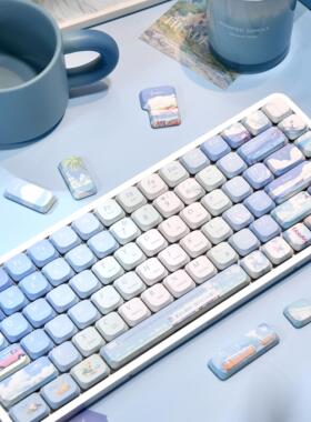 矮轴机械键盘PBT键帽五面热升华ADA