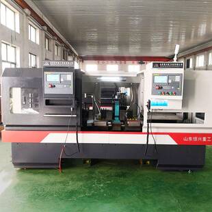 套管托辊管镗孔机车轴承位内镗高分子材料用双头数控车床