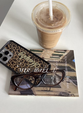 MIRABELLA原创私人定制英文名字格纹星星苹果手机壳小众礼物ins风