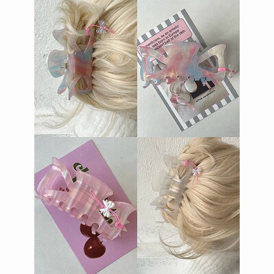 大发量发夹抓夹亚克力发夹少女