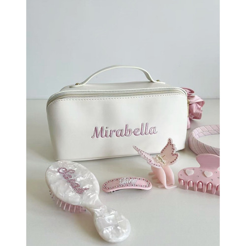 MIRABELLA私人定制ins风小众便携式化妆包伴手礼大容量收纳包礼物