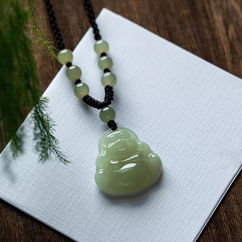 高档弥勒佛吊坠男女护身符