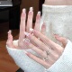 艺人纯欲蝴蝶渐变猫眼手工美甲穿戴甲秋冬显白清透高级感美甲贴片