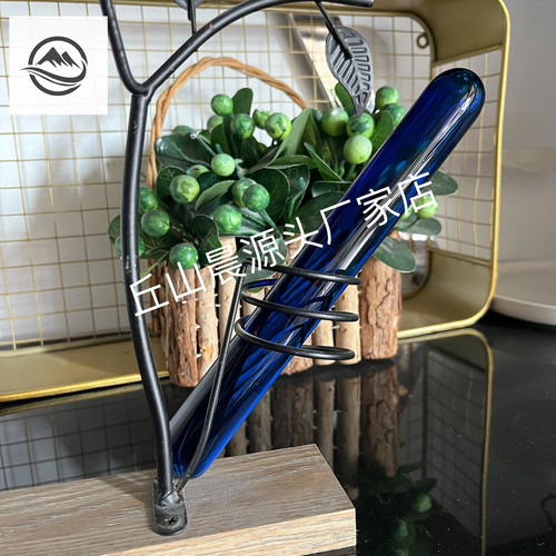 高硼硅玻璃棒花瓶搭配实心圆柱棒耐高温耐腐蚀耐酸碱高硼硅玻璃棒