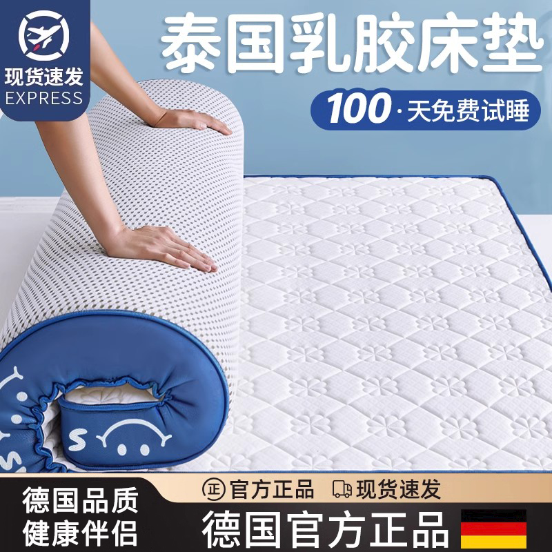 德国乳胶记忆棉床垫遮盖物软垫家用卧室宿舍学生榻榻米海绵褥垫子