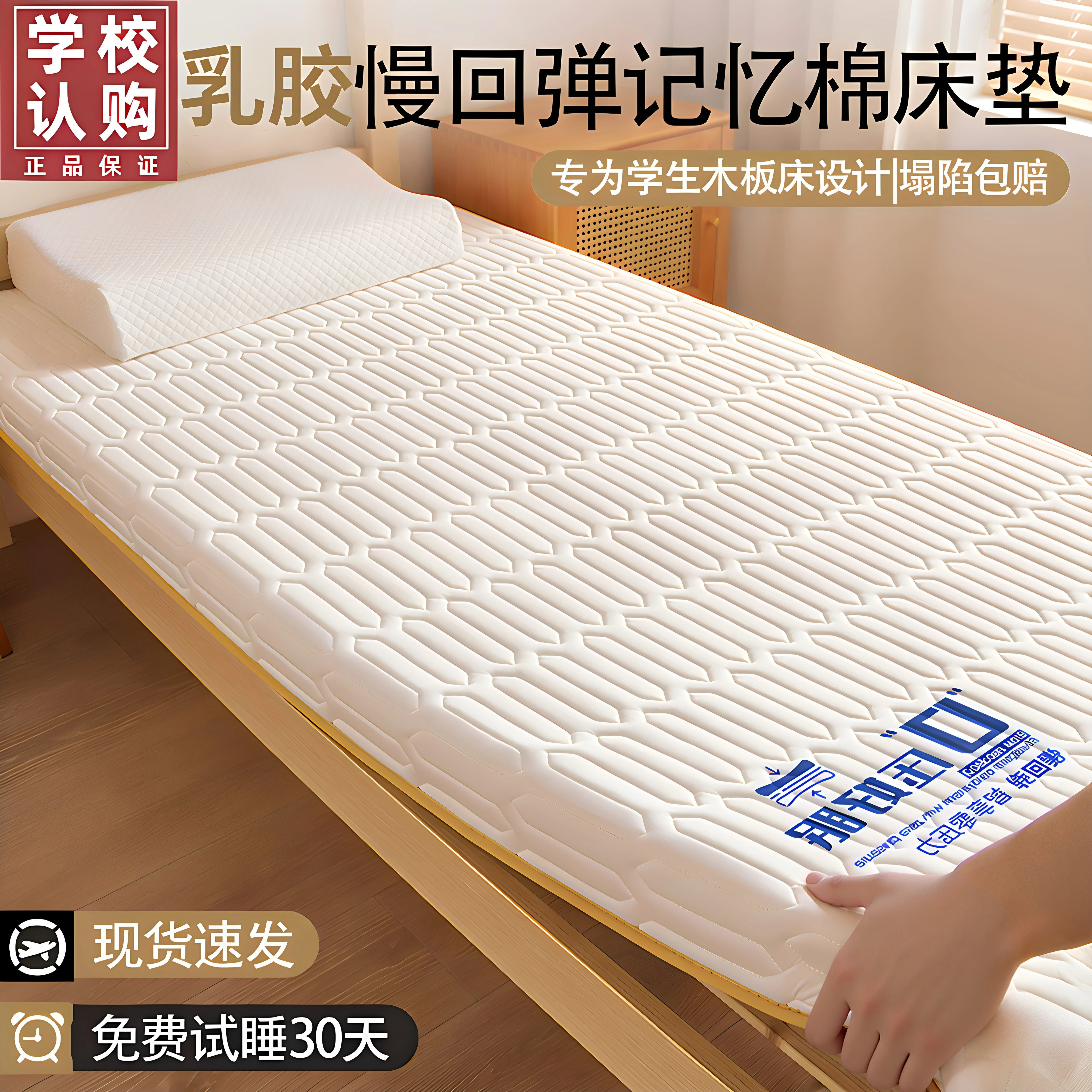 德国乳胶记忆棉床垫软垫学生宿舍