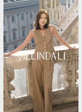 MELINDA LI【米兰气质】私服法式通勤丹毛精纺羊毛马夹高腰阔腿裤