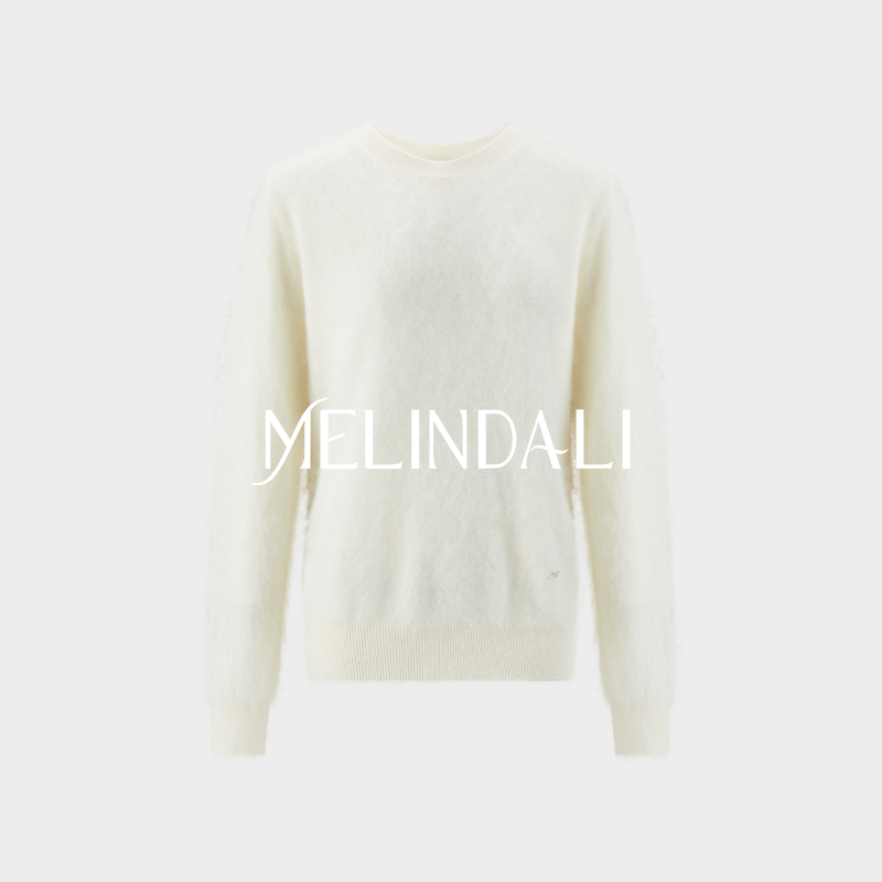 MELINDA LI【绒绒】法式慵懒风绵羊毛山羊绒桑蚕丝针织毛衣