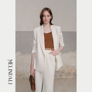 北国雪松 外套套装 秋季 轻奢慵懒灯芯绒西装 新品 MelindaLi