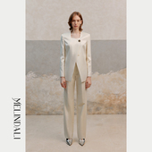 白栀鸢尾 重磅真丝羊毛 法式 MelindaLi 简约轻奢通勤西装 外套女