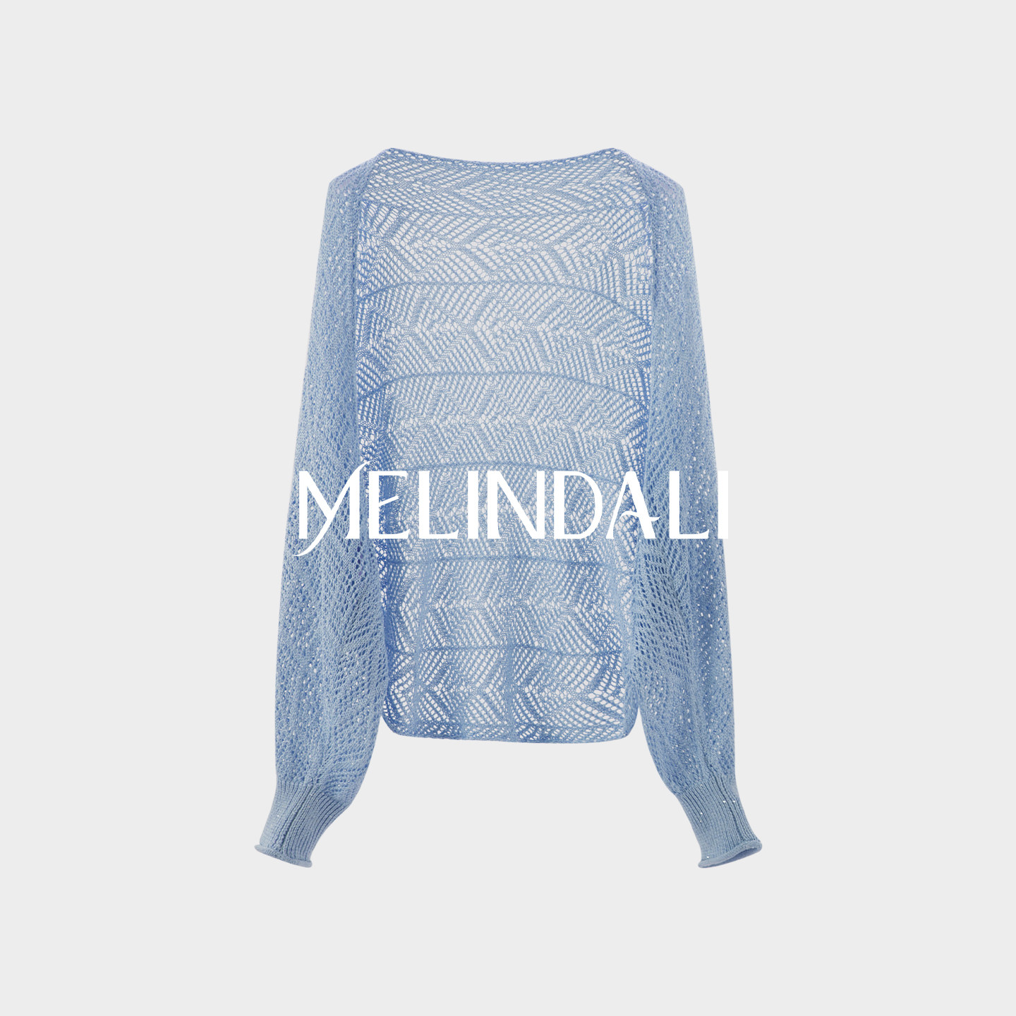 MELINDA LI【收放自如】气质法式优雅桑蚕丝山羊绒镂空针织开衫