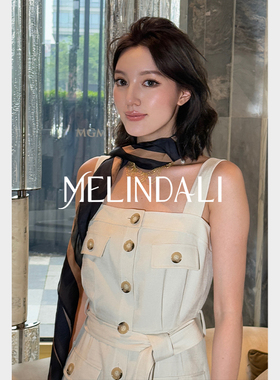 Melinda Li100桑蚕丝印花丝巾豹纹真丝110cm方巾领巾搭配连衣裙