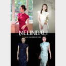 新中式 melinda 博主同款 缎面提花桑蚕丝真丝旗袍连衣裙 玲珑