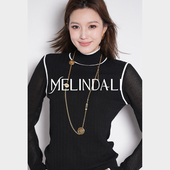 Melinda 秋冬针织毛衣女 秋冬内搭百搭半高领打底衫 进店B败