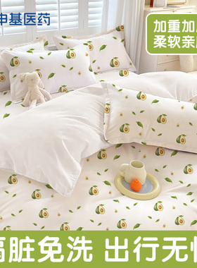 酒店旅游一次性被罩床单枕套被套三/四件套旅行双人床上隔脏加厚