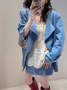 爆款精致百搭气质叠穿网纱拼接无袖背心女宽松洋气蕾丝小衫优雅