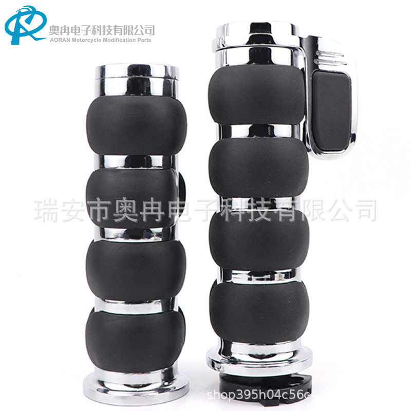 复古哈雷手把套手把胶锌合金手把圆头平头大助力25MM22MM Harley