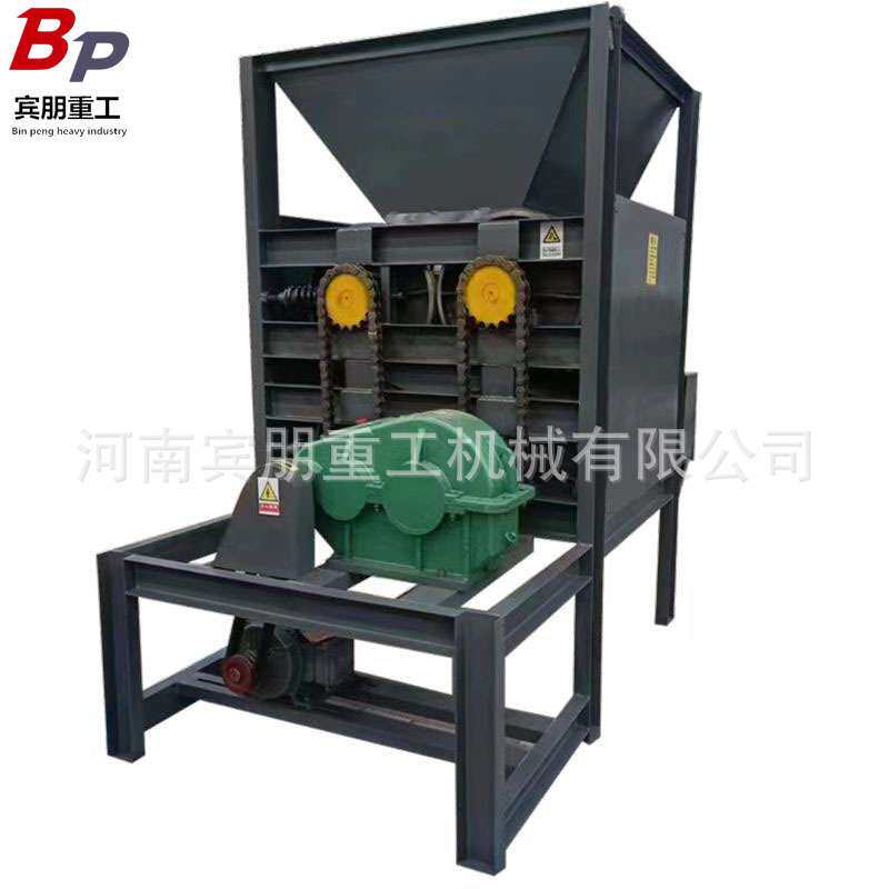 双对锟压扁机 薄铁皮废铁屑挤扁设备 金属不锈钢瓶可乐铝罐挤压机