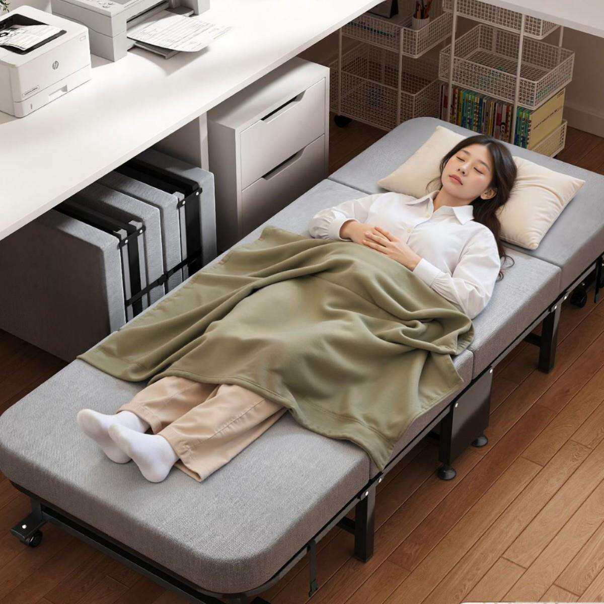 高档午休折叠床新型便携陪护神器单人办公室午睡成人家用沙发躺椅