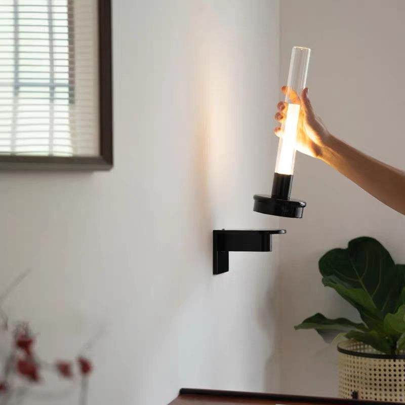 西班牙中古法式复古烛台壁灯走廊书房床头灯可拆卸充电台灯