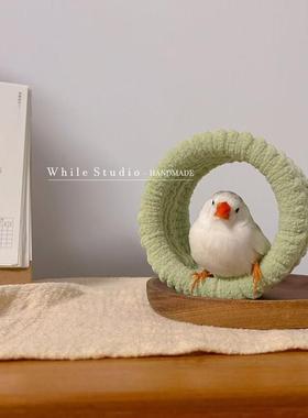 【毛茸茸圈圈】原创｜手作 小鸟鹦鹉圈圈秋千吊环鸟窝