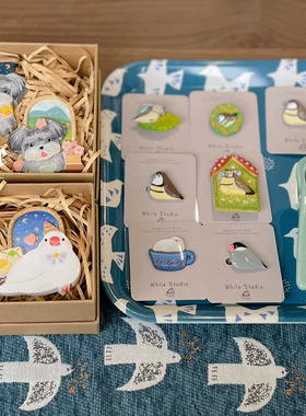 【孤品集市】小鸟胸针饰品摆件 | 原创手作小鸟胸针 | 小鸟爱好者