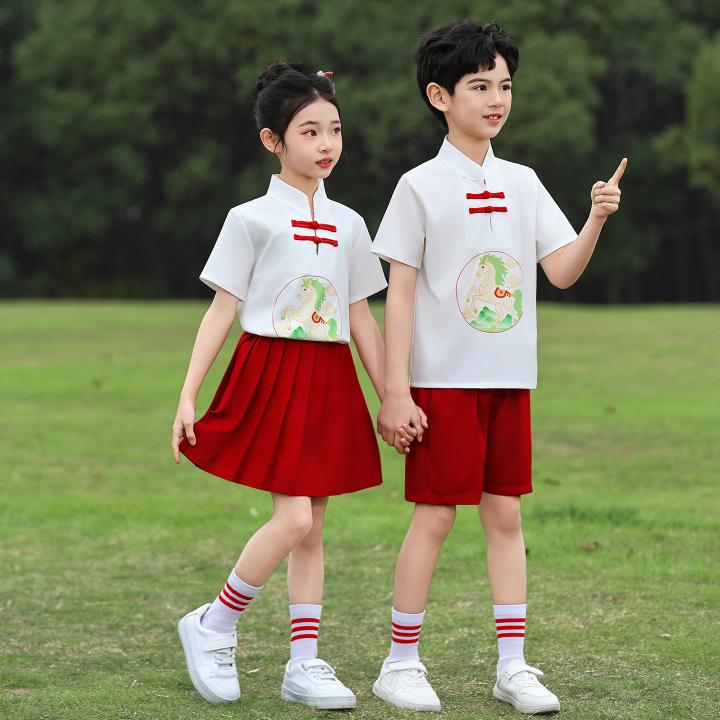 六一儿童合唱演出服小学生运动会开幕式幼儿园表演服装啦啦队班服