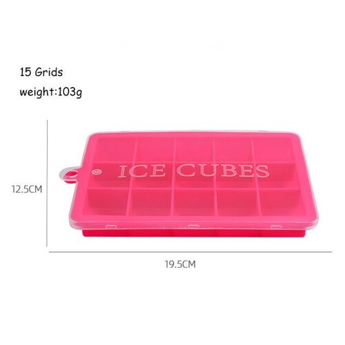 Silicone Ice Cube Maker Trays with Lids for Freezer Icecream