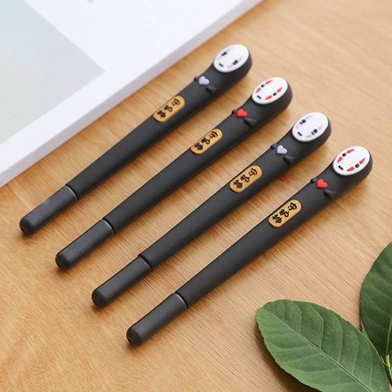 Gel Pens Cartoon Faceless Male Black Colored Gel inkpens Fo