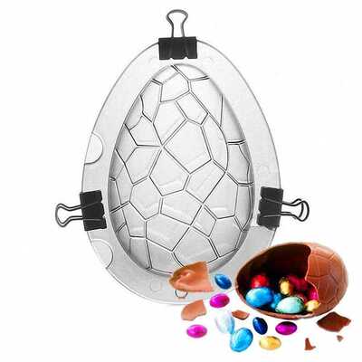 9 Shapes Polycarbonate Chocolate Moulds Forms Tray 3D Easter