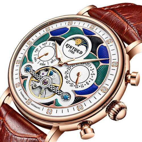 Men's mechanical watch hollow auger watches高档多功