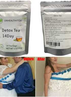 14days Pure Natural Detox Tea Bags Colon Cleanse Fat Bur