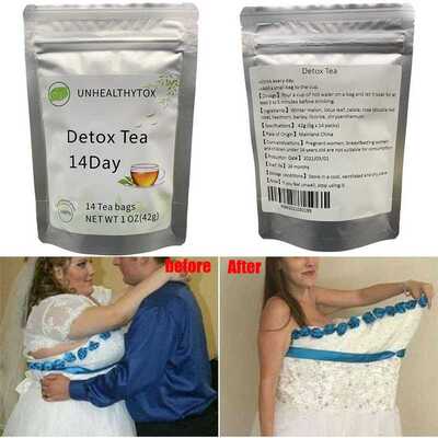 14days Pure Natural Detox Tea Bags Colon Cleanse Fat Bur