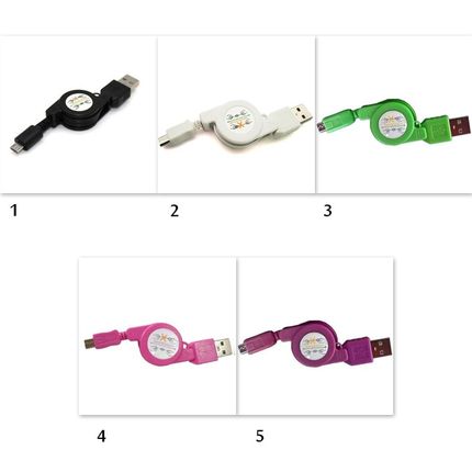 Colorful High Quality Male Cable MicroB Data Sync Charger C